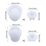 Resin Storage Box Molds, Silicone Jar Mold for Epoxy Casting