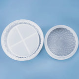 Round Striped Candle Jar Box Mold for Home Decoration