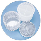 Round Striped Candle Jar Box Mold for Home Decoration