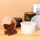 Diamond Pattern Silicone Resin Mold with Lid for Jewelry Casting