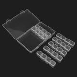 DIY Removable Clear Plastic Organizer Nail Art Rhinestone Jewelry Storage