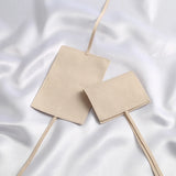 Microfiber Jewelry Ring Earrings Suede Envelope Bag Beige