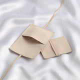 Microfiber Jewelry Ring Earrings Suede Envelope Bag Beige