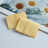 Yellow Microfiber Jewelry Ring Earrings Envelope Bag