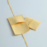Yellow Microfiber Jewelry Ring Earrings Envelope Bag