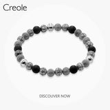 Cross Kathmandu Strand Bracelet 925 Sterling Silver Punk Unisex Gift