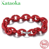 Red Strand Bracelets Men Inspirational Quotes Round Charms For Women