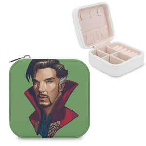 Superhero Jewelry Storage Box PU Leather Travel Case