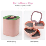 Superhero Jewelry Storage Box PU Leather Travel Case