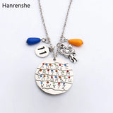 Stranger Things Alphabet Light Wall Monster Charm Necklaces
