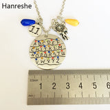 Stranger Things Alphabet Light Wall Monster Charm Necklaces