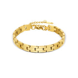 Women's Titanium Plated 18K Strap Bracelet