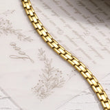 Women's Titanium Plated 18K Strap Bracelet