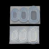 Straw Box Shaped Pendant Moulds Keychain Molds DIY Jewelry Making Tools