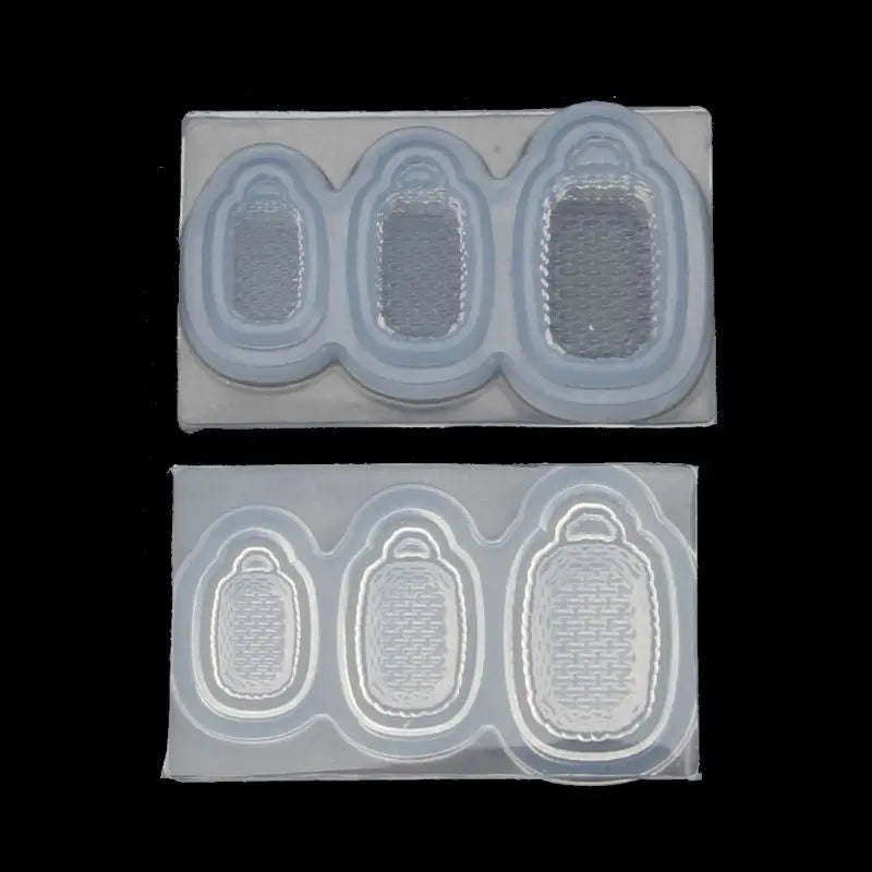Straw Box Shaped Pendant Moulds Keychain Molds DIY Jewelry Making Tools