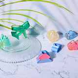 Straw Topper Crystal Epoxy Resin Mold Butterfly Heart Shape