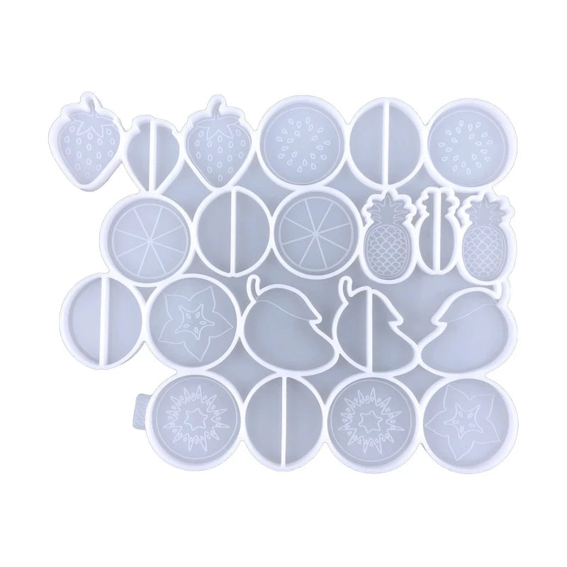 Fruit Shaped Straw Topper Resin Casting Molds for Decorations