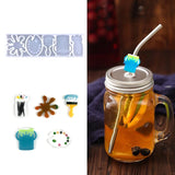 Silicone Mold for Straw Topper Epoxy Resin DIY Crafts