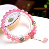 Strawberry Crystal Beads Small Bear Bracelets Charms For Jewelry Making