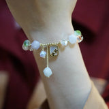 Strawberry Crystal Shell Bracelet Women Jewelry