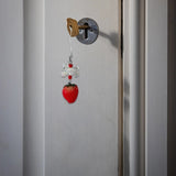 Strawberry Keychain Bowknot Phone Charm Y2K Jewelry