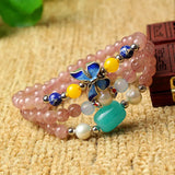 Strawberry Natural Crystal Bracelet DIY Jewelry