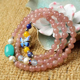 Strawberry Natural Crystal Bracelet DIY Jewelry