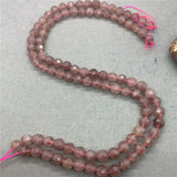Strawberry Quartz Beads 6-10mm Faceted Natural Stone Cut Loose Gem