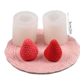 Strawberry Sugar Chocolate Cake Fondant Mold DIY Baking Glue Dripping Mold