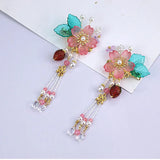 Strawberry Tassel Hairpin Xianqi Girl Hanfu Headdress