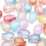 60pcs DIY Necklace Handmake Accessories Plated Spacer Fish Crystal Glass Beads