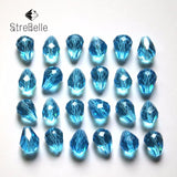 50pcs Crystal Glass Tear Drop Beads for Jewelry Making