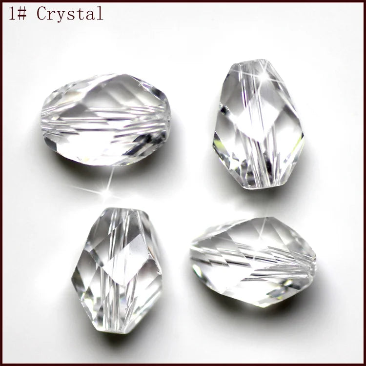 StreBelle Austrian Crystal Beads 200pcs 8x6mm Oval Glass Loose Bead