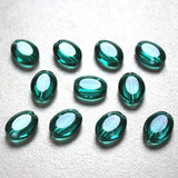 StreBelle Colors 13x10mm 50pcs Flat Oval Austria Faceted Crystal Glass