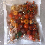 8mm Glass Beads Mixed with Seedbeads DIY Beading Work Accessories