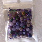 8mm Glass Beads Mixed with Seedbeads DIY Beading Work Accessories