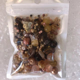 8mm Glass Beads Mixed with Seedbeads DIY Beading Work Accessories