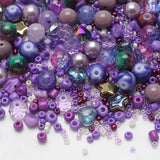 8mm Glass Beads Mixed with Seedbeads DIY Beading Work Accessories