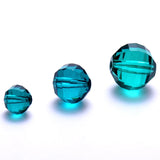 200pcs/lot 6mm Glass Beads Faceted Cut Crystal Spacer Round Beads