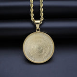 Lion Stainless Steel Gilded Men's Pendant