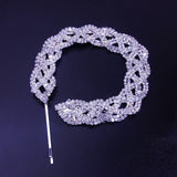 Street Hip-Hop Braided Hair Chain Clips Hair Jewelry Rhinestone Headpiece