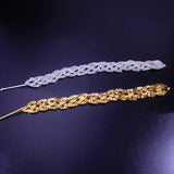 Street Hip-Hop Braided Hair Chain Clips Hair Jewelry Rhinestone Headpiece