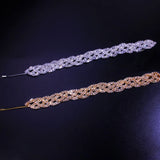 Street Hip-Hop Braided Hair Chain Clips Hair Jewelry Rhinestone Headpiece