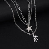 Multi-Layer Hipster Hiphop Necklace Men's Women's Sweater Chains