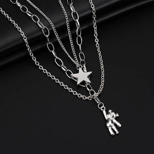 Multi-Layer Hipster Hiphop Necklace Men's Women's Sweater Chains