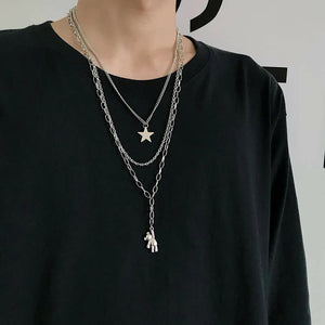 Hipster Hiphop Multi-Layer Sweater Chain - Unisex