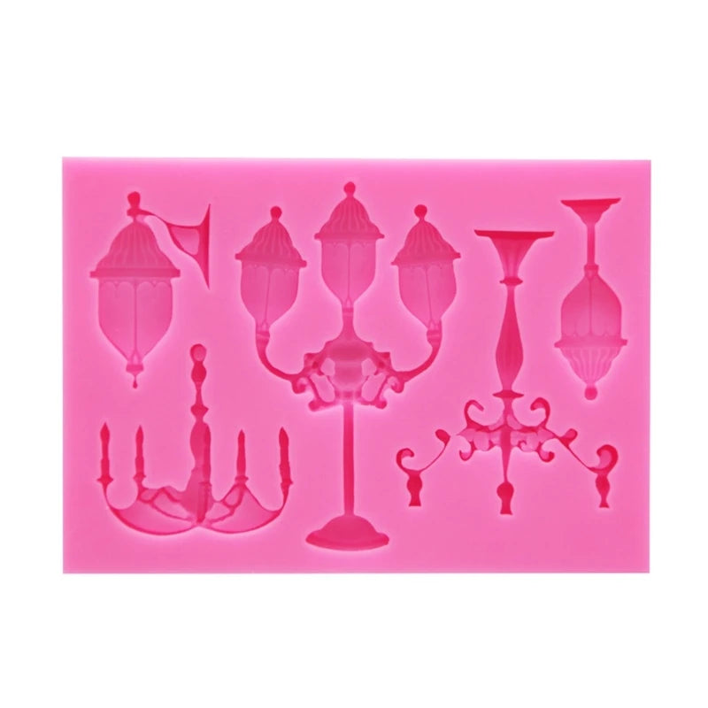 Street Light Silicone Mold Fondant Cake Border Chocolate Mould