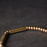 Street Punk Brass Stretch Bracelet Antique Finish Rock Style