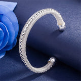 925 Sterling Silver Bracelets for Women Wedding Party Jewelry