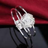 925 Silver Rose Flower Jewelry Set for Women